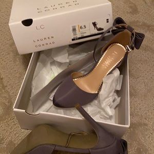 New in Box Lauren Conrad size 6.5 grey high heels